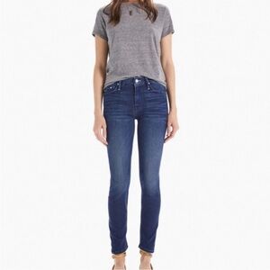 Mother The Looker Tongue and Chic Dark Wash Skinny Jeans size 28